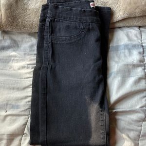 Levi’s black jean leggings size 7 in girls
